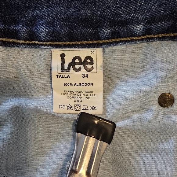 Lee Men's Relaxed Fit Blue Jeans Size 34 - Picture 5 of 8